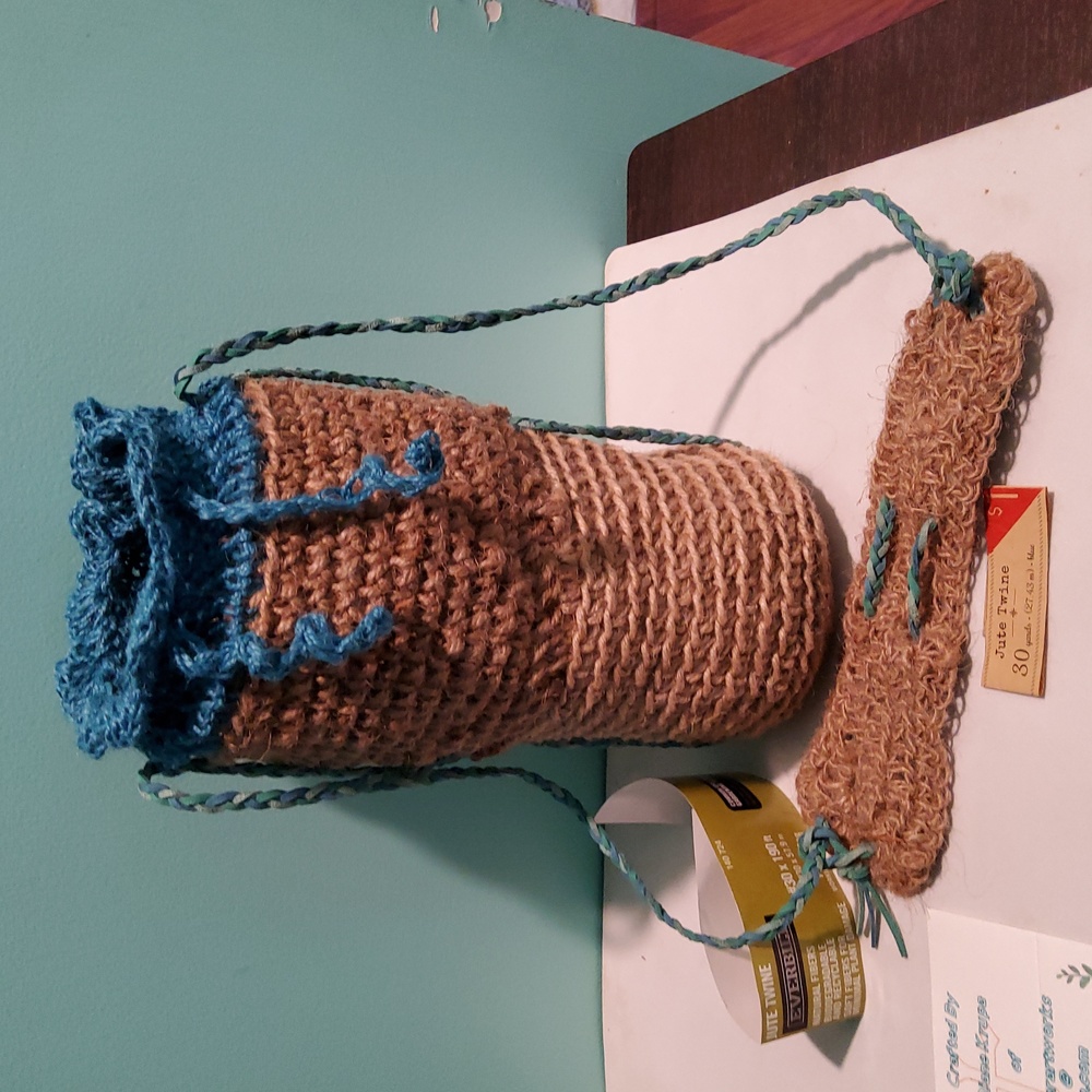 Jute Twine Bottle Bag